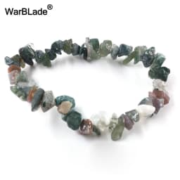Natural Gem Stone Bracelet Amethyst Irregular Stretch Chip beads Nuggets Quartz Bracelets Bangles Crystal Wristband For Women