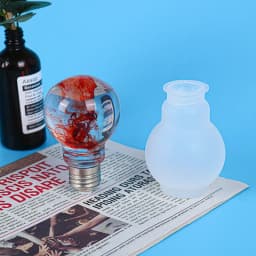 Resin Crystal Silicone Mold DIY Creative Night Light Bulb Mold Table Ornaments Silicone Mold For Resin Home Decoration Art Mould
