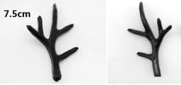 Black Pair Simulation Antlers Headwear Headband Artificial Deer DIY Accessories For Holiday Party Prop Birthday Christmas