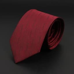 New Men's Tie Classic Red Blue Black Solid Color Stripe 7cm Jacquard Necktie Daily Wear Business Formal Wedding Tie Gift For Men