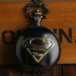 New Fashion Cool Black Blue Dial S Pendant Pocket Watch High Quality Men's Necklace Chain Women's Fob Watch for Super Gifts