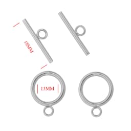 5Pair/Lot Stainless Steel OT Clasp Connector Toggle Clasp For DIY Necklace Bracelet Making Jewelry Findings Accessory Wholesale