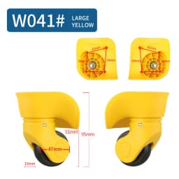 Universal Wheel Luggage Makeup Suitcase Accessories In Wheels Trolley Fashion Suitcase Accessory Rolling Wheels Repair Casters