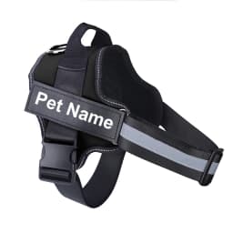 Dog Harness NO PULL Reflective Breathable Adjustable Pet Harness Vest with ID Custom Patch Outdoor Walking Dog Supplies