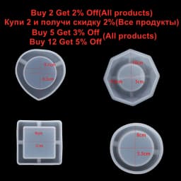 1Pcs Ashtray Casting Silicone Mold Crystal Transparent Epoxy Resin Mold for DIY Craft Jewelry Making Decoration Accessories Tool