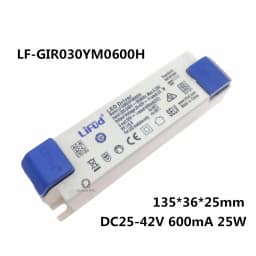 LiFud LED Driver 8W-60W High PF Transformer LF-GIRxxxYM YS Series 350mA 800mA 900mA 1000mA 1300mA 1400mA 1500mA
