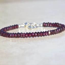 Garnet Gemstone Bracelet Beaded Bracelet
