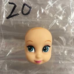 Lovely Princess Bald Head DIY Planting Long Soft Hair Doll Head Belle Snow white Baby Girl Favorite Princess Doll Part
