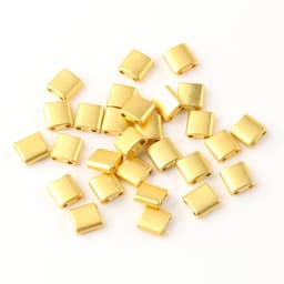 Natural Stone Dull Polish Matte Two Hole Hematite Stone Mineral Loose Spacer Beads For Jewelry Making Diy Bracelet Earrings Tila