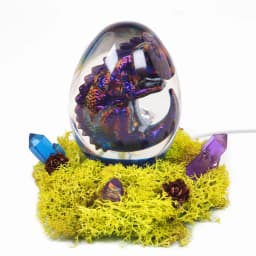 DIY Crystal Silicone Egg Ball Dragon Mold Egg Shaped Night Light Lamp Set Home Decoration Mirror Epoxy Silicone Mould For Resin