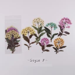 6Pcs Weekend Flowers Deco Stickers Set DIY Stationery Scrapbooking Album Styling Toy Decoration 8 Unique Design Options