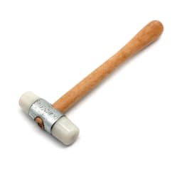 Double-Face Nylon Mallet Hammer with Wooden Handle Jewelry Forming Metal Punching Leather Craft Bench Smithing Tools