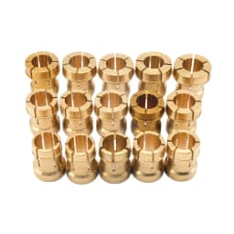 15PCS Ring Brass Collets Diameter 14.5 to 21.5mm Ring Setter Ball Clamp Accessories Tools for Jewelry