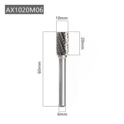 AX Type Head Rotary File Tungsten Carbide Alloy Drill Milling Burr Die Grinder Abrasive Tools Carving Bit Point