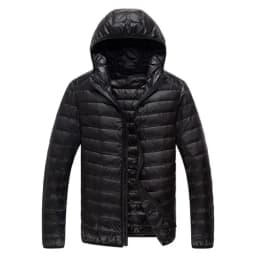 2026 Men's Lightweight Warm Coat, Winter Parkas Jacket Royal Blue Black Gray Red Green Male Light and Thin Coats