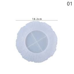 DIY Crystal Mirror Silicone Mold Irregular Fruit Plate Dish Tray Cup Mat Casting Molds Home Decoration Craft Resin Art Mould