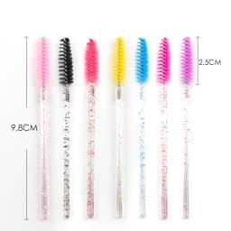 SHIDISHANGPIN 5/25/50 Pc Eyelash Brushes Makeup Brushes Mascara Wands Applicator Spoolers Eye Lashes Cosmetic Brush Makeup Tools