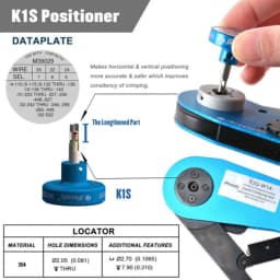 JRready ST5119 Positioner Kit M22520/2-01 K Series Work With Crimping Tool For Terminal Solid Contacts Connector
