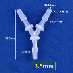 5~200pcs 2.4~12.7mm PP Y-Style Tee Connectors Aquarium Tank Air Pump Aerator Hose Pagoda Joints Irrigation Water Pipe Fittings