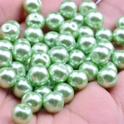 Wholesale OlingArt 4 6 8 10 12 14mm round Red multicolor Glass imitation pearl DIY Earrings Bracelet necklace jewelry making