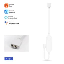 Tuya WiFi RGB Controller 12-24V Dimmer Smart Life Controller For 3Pin WS2811 4Pin 5050 RGB LED Strip Work With Alexa Google Home