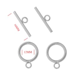 5Pair/Lot Stainless Steel OT Clasp Connector Toggle Clasp For DIY Necklace Bracelet Making Jewelry Findings Accessory Wholesale