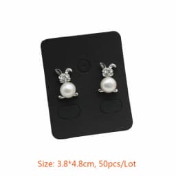 Kraft Paper Ear Stud Hang Tag Jewelry Display Card Necklace Kraft Paper Tag Ear Studs Bracelet Paper Hang Price Tag 50pcs/Lot