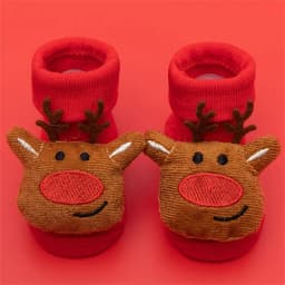 Lawadka 0-3T Winter Thick Infant Socks for Girls Boys Kids Christmas New Year's Socks Anti Slip Cotton Short Socks for Newborns