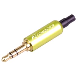 10pcs Stereo 3.5mm Connectors with Protecting Tail Gold Plated 3 Poles Plug 3.5mm Jack Male Connector Earphone Jack DIY