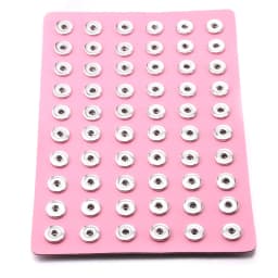2022 New High Quality Snap Jewelry Display Board Fit 18mm Snap Buttons Jewelry Black Flannel PVC Snap Display Holder