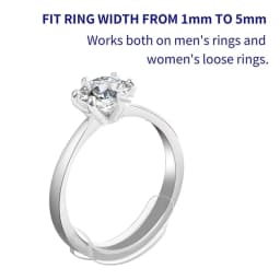 8 Sizes Silicone Invisible Clear Ring Size Adjuster Resizer Loose Rings Reducer Ring Sizer Fit Any Rings Jewelry Tools
