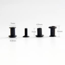 24pcs Black Cross Flat Head Chicago Screw With Washer Perfect for DIY Kydex Sheath Holster Hand Tool Parts