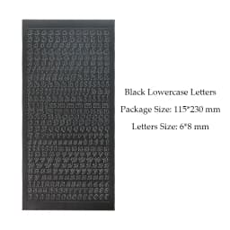 1 Sheet PVC Waterproof Durable Korean Golden Silver English Letter Stickers for Photos Albums Decoration