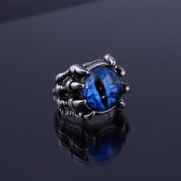 4 Style Fashion Creative Evil Eye Rings for Men Women Personality Male Punk Ring Jewelry Men's Bar Night Club Accessories Gifts