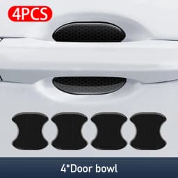 BLALION Car Door Handle Bowl Scratch Protective Stickers Carbon Fiber Protector Cover Car Handle Anti-collision Protection Strip