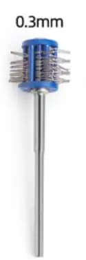1PCS Professional Polishing Grit Mounted Matt Wire Brush 2.35MM Shank Jewelry Making Tools 0.2mm/0.3mm/0.45mm/0.55mm