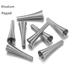 12pcs/lot 30x10mm Metal Spring Beads Caps End Cap Spacer Beads Cconnector Stoppers For DIY Fitting Jewelry Making Accessories