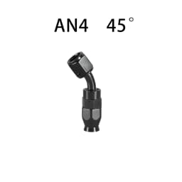 AN4/6/8/10/12 Straight 0°/45°/90°/180° Degree Reusable Hose End Fitting Adapter For Swivel PTFE Oil Fuel Line Hose End Fitting