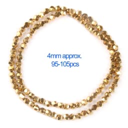 AAA+ Color Retention Gold Plated Natural Hematite Beads Round Cube Cylinder Loose Rondelle Beads For Jewelry Making DIY Bracelet
