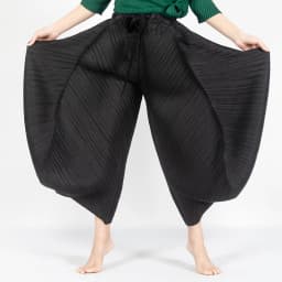Miyake Pleats Harem Pants With Belt Original Designer High Waist Wide Leg Loose Casual Elegant Big Trousers Aesthetic Clothes
