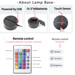 Drum Kit Night Light Led 3D Illusion Lamp for Kids Bedroom Table Bedside Lamp Musical Instrument Shop Home Party Decoration