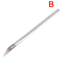 1Pcs Agate Burnisher Polishing Knife Edge With Bamboo Handle Jewelry Making Tools