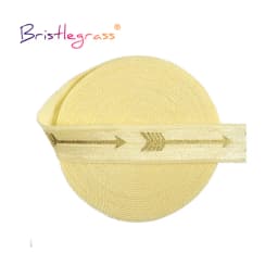 BRISTLEGRASS 2 5 10 Yard 5/8" 15mm Evil Eye Hamsa Hand Foil Print Fold Over Elastics FOE Spandex Bands Tape Hair Tie Sewing Trim
