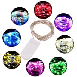 Battery Powered 20 40 Led Fairy String Light 2M 4M Silver Copper Wire Mini Lamp For Christmas Holiday Wedding Party 8 Colors