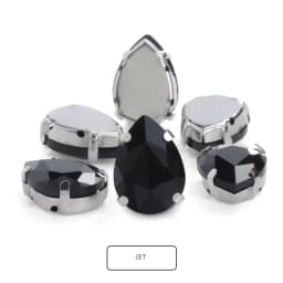 Drop Shape Glass Rhinestones With Claw White K Metal Base Buckle Sew On Crystal Stone Strass Diamond Rhinestones For Needlework