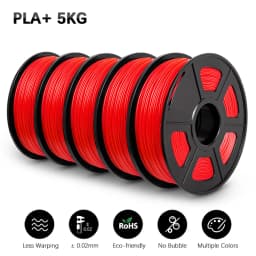 SUNLU PLA+ Filament 3D Printer Filamen PLA PLUS 1KG A Roll 1.75MM Filament Buy 4 Rolls Get 1 Roll Free Gift on 328 Live