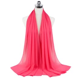 New Premium Plain Chiffon Scarf Muslim Hijab Instant Shawl Soft Ball Bubble Chiffon Head Wraps Islamic Lady Women Hijabs