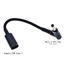100W Type C Plug Converter USB Type C Female to Universal Laptop Adapter Connector Jack USB C 100W PD Fast Charging Cable Cord