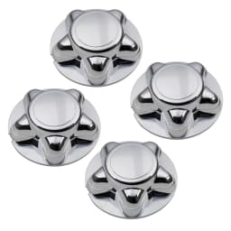 4x 7' Chrome Center Hub Cap W/ 5 Lug Steel Wheel For 97-04 Ford F150 Expedition