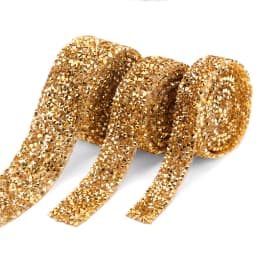Rhinestones Tape Trim Hot Fix Strass Crystal Sewing Ribbon Appliques DIY Rhinestone For Decorations Trim Garment Accessories
